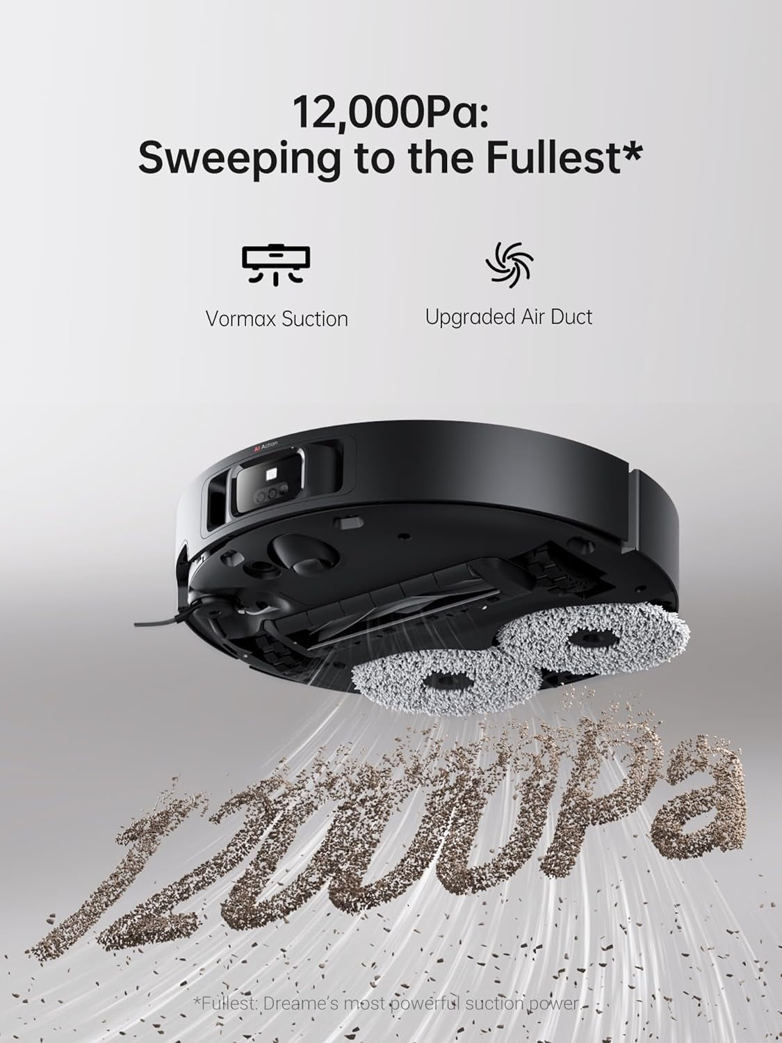 X40 Ultra Robot Vacuum with Detachable & Liftable Mop, Self-Emptying Robot Vacuum and Mop Combo with Side Brush, 12,000 Pa Suction, 158°F Self-Cleaning and Self-Drying Mop, Auto Water Filling