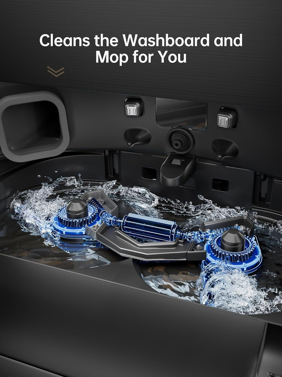 X40 Ultra Robot Vacuum with Detachable & Liftable Mop, Self-Emptying Robot Vacuum and Mop Combo with Side Brush, 12,000 Pa Suction, 158°F Self-Cleaning and Self-Drying Mop, Auto Water Filling