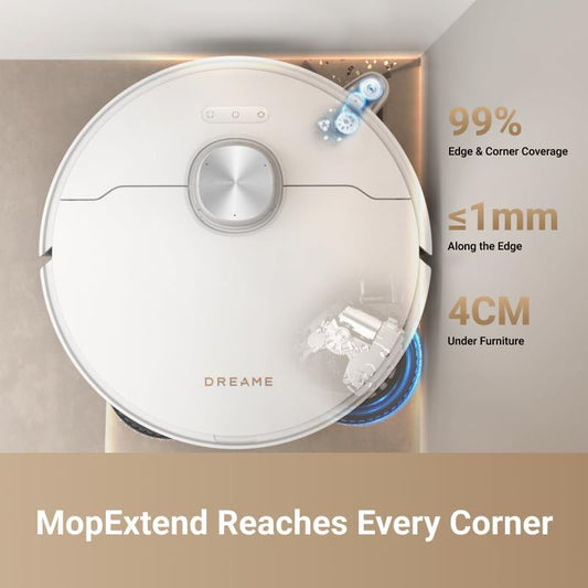 L40 Ultra Robot Vacuum with Removable & Liftable Mop, Extendable & Liftable Sidebrush, 11,000Pa Suction, 149℉ Mop & Washboard Self Cleaning, Auto-Empty, Auto Refill, Voice Control