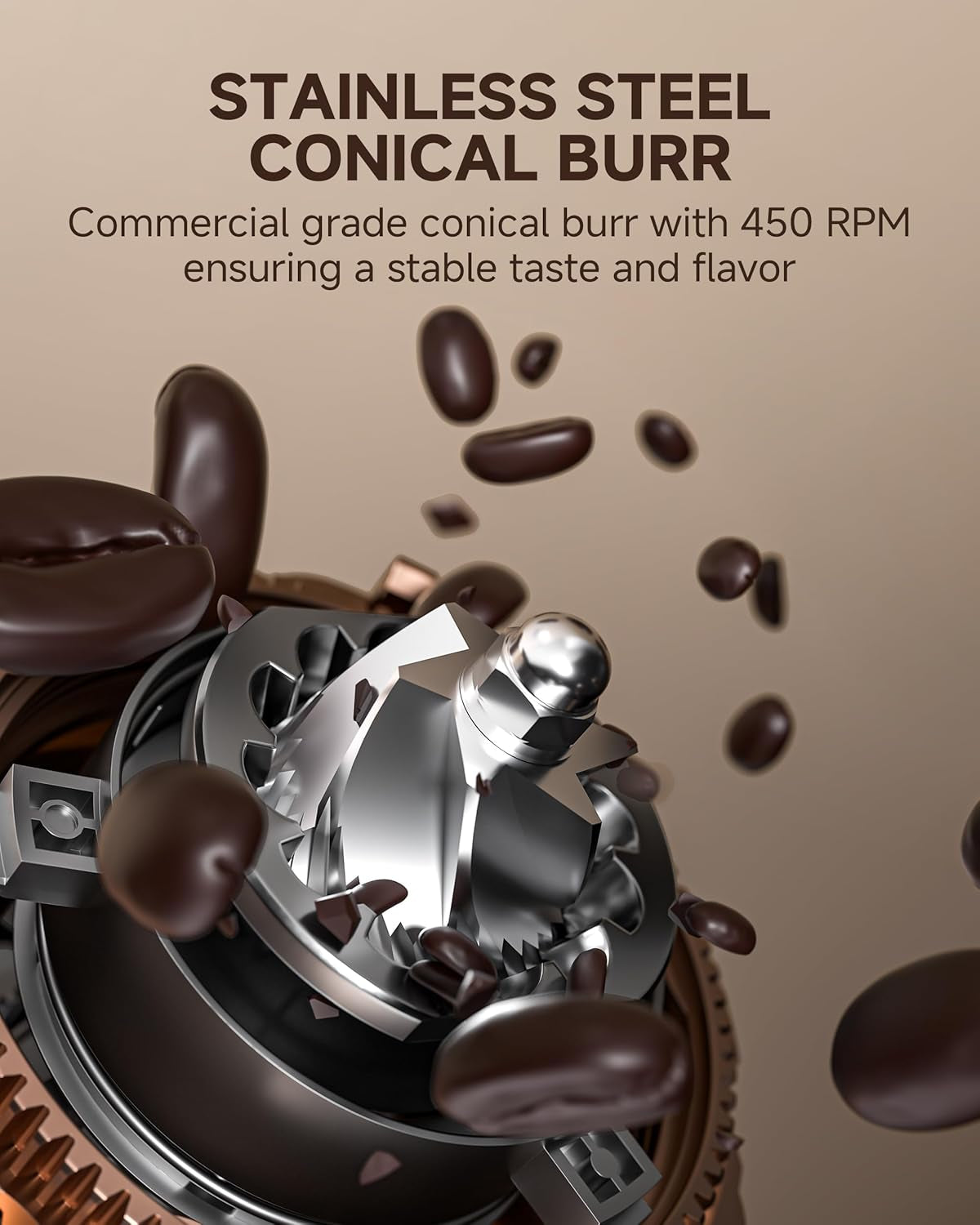 Single Dose Coffee Grinder with 75 Settings & 40Mm Burrs | Anti-Static Espresso Grinder for Home Use | Low Retention Magnetic Outlet | Quiet DC Motor | Vacuum Dosing Cup | LED Light