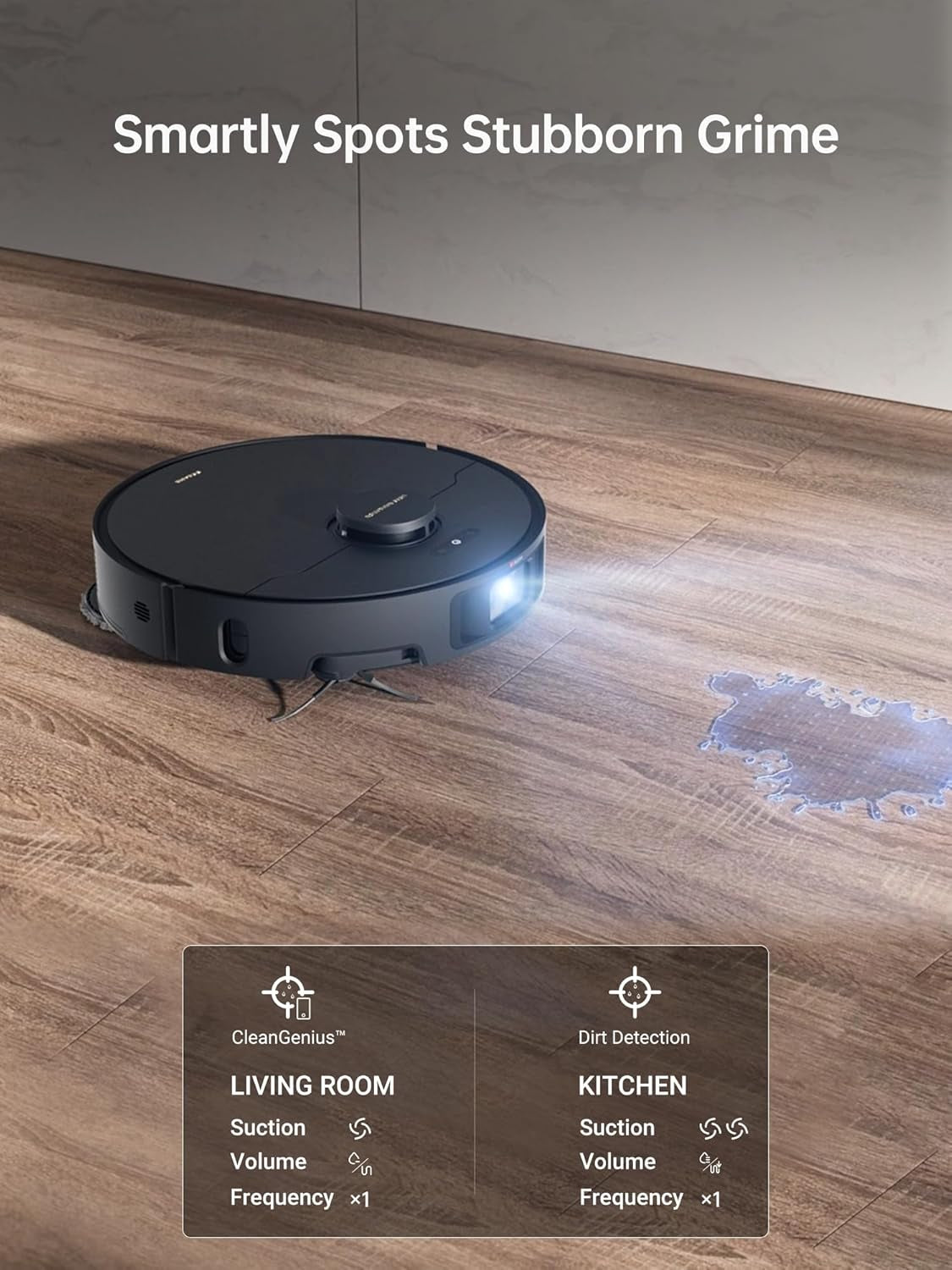 X40 Ultra Robot Vacuum with Detachable & Liftable Mop, Self-Emptying Robot Vacuum and Mop Combo with Side Brush, 12,000 Pa Suction, 158°F Self-Cleaning and Self-Drying Mop, Auto Water Filling