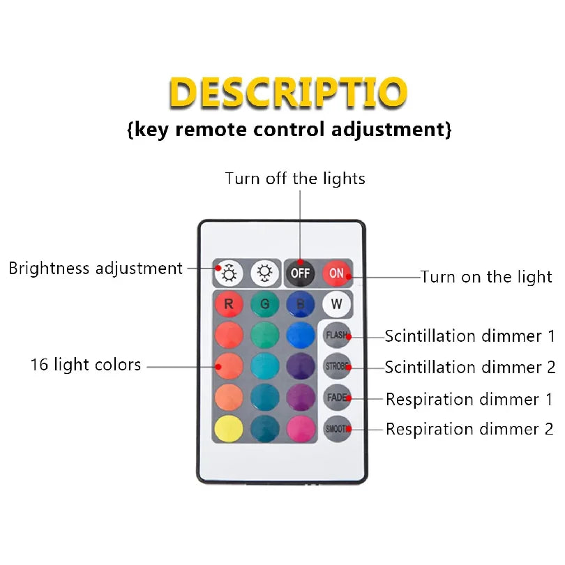 Ocean Wave Projector Light 16 Colors Midnight Aura Aurora Glow Lamp Home Office Bar Restaurant Underwater Projector Night Light