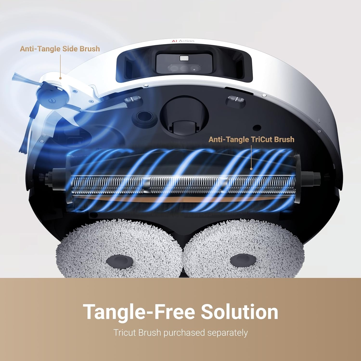 L40 Ultra Robot Vacuum with Removable & Liftable Mop, Extendable & Liftable Sidebrush, 11,000Pa Suction, 149℉ Mop & Washboard Self Cleaning, Auto-Empty, Auto Refill, Voice Control