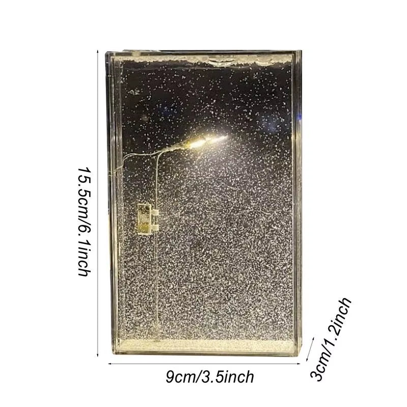 Snow Scene Night Light Holiday Sleep Light Christmas Light-Up Kit Snowy Night Light Toys Arts and Crafts Decor for Kids Adults