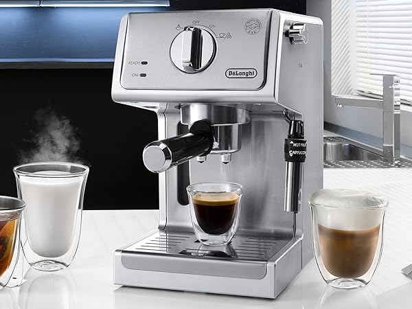 ECP3620 15 Bar Espresso Cappuccino Machine, Silver